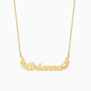 Personalized Angel Wings Necklace