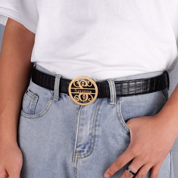 Women's Custom Name Personalized Belt Buckle Design High Quality Personalized Custom Made To Order Waist Belt Buckle Design For Causal Wears