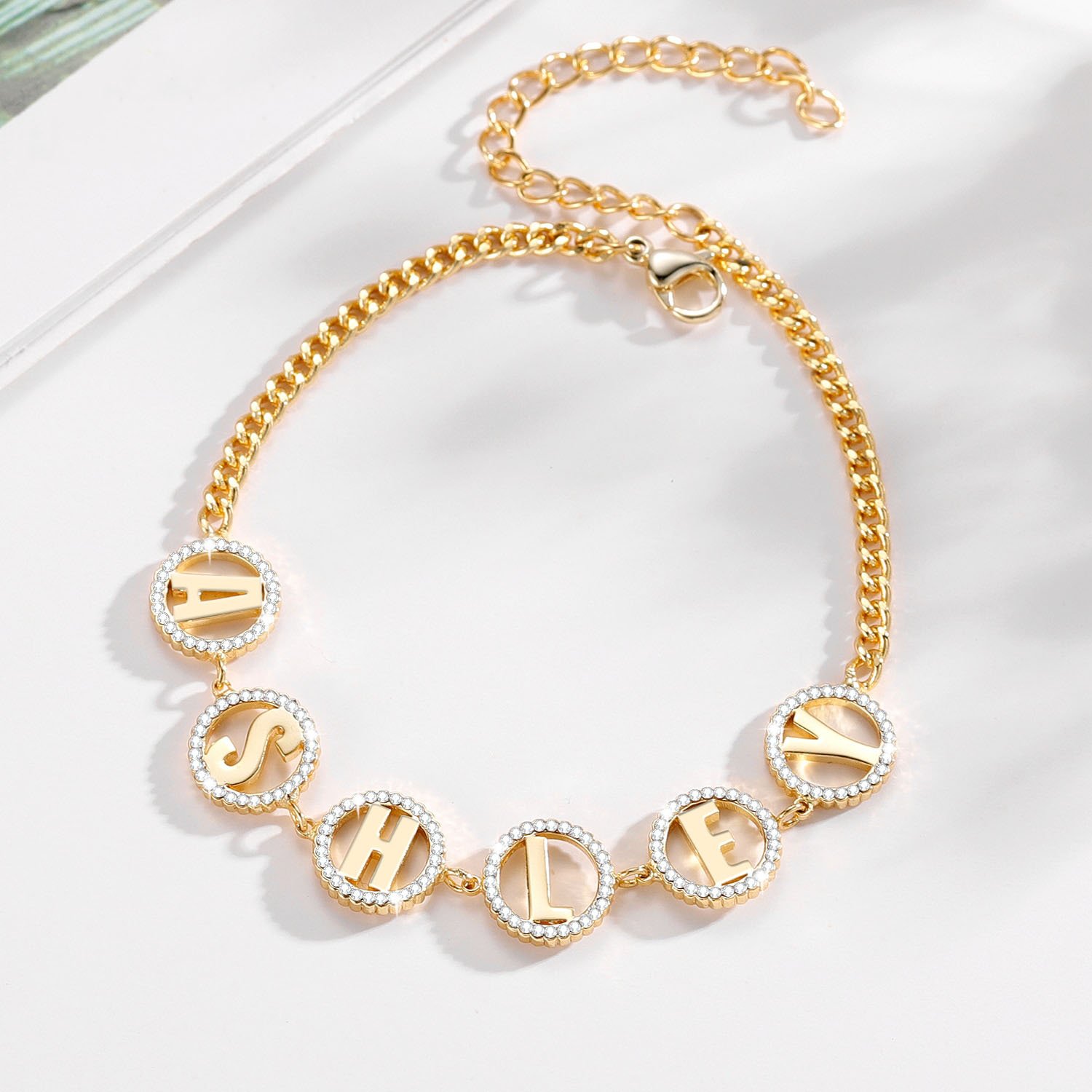Separate English Letter Bracelet - Image 3