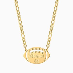 Personalized American Football Necklace