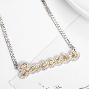 colorful hip hop fashion jewelry custom name pendant bling iced out unique design necklace for women fashion customized jewelry gifts