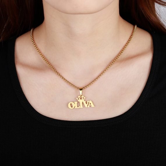 18k Best Quality Custom Name Necklace For Personalized Jewelry Lovers Regular Wear Custom Name Necklace Beautiful Name Necklace