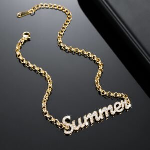 Best Quality High End Finish Custom Name Bracelet With My Name Jewelry Gift To Teenage Girl Young Ladies On Birthday Bling Name Bracelet