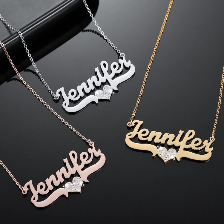 Gold Silver Rose Gold Plated Custom Name Necklace Personalized Jewelry For Young Looking Classy Ladies Premium Quality Jewelry For Women