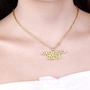 custom made 3 lines multiple line pendant design necklace jewelry fashion lover personalized birthday gift