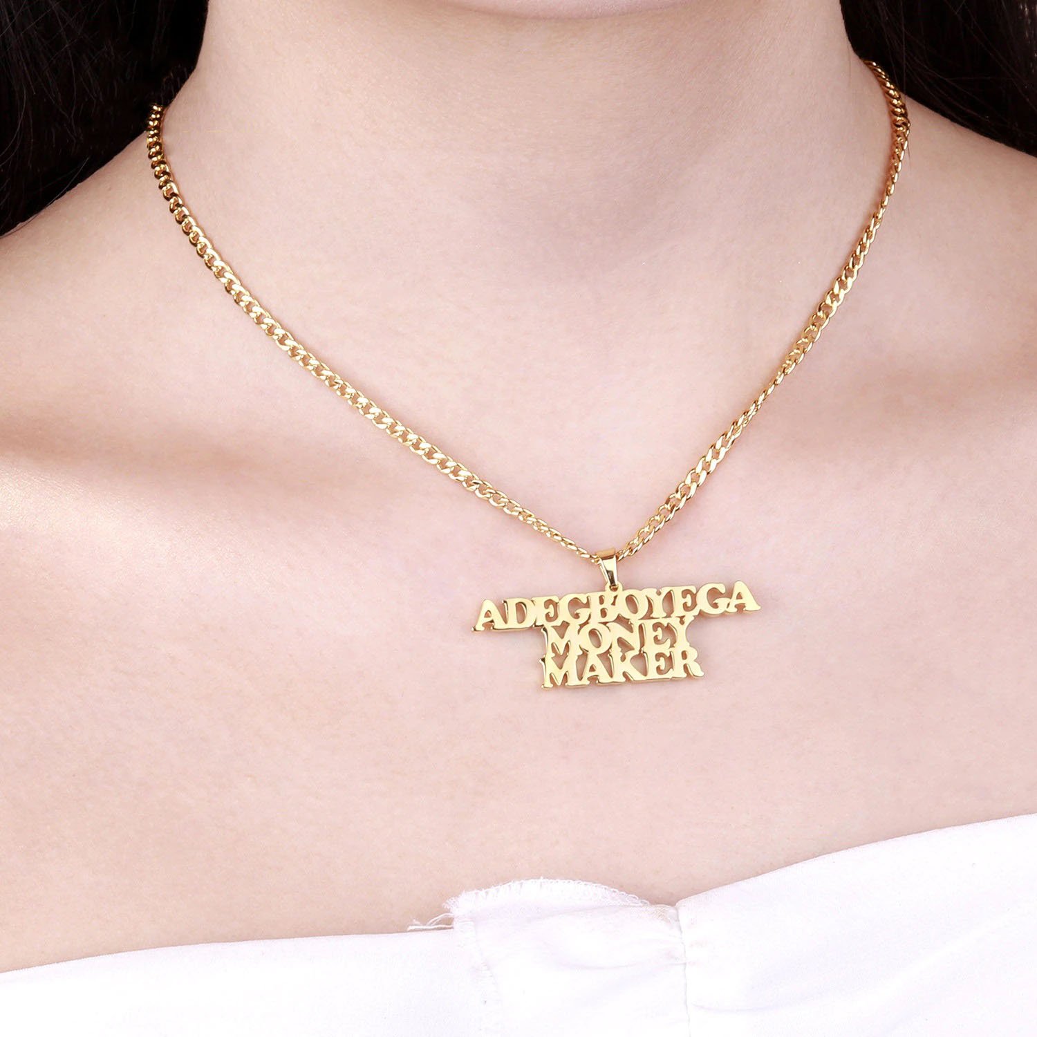 custom made 3 lines multiple line pendant design necklace jewelry fashion lover personalized birthday gift