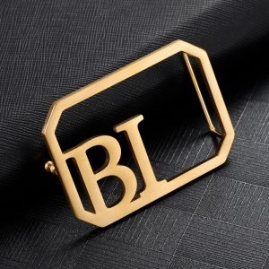Custom 2 English Initials Belt Buckles With Lychee Crocodile And Plain Style Belt For Casual Accessory Lovers High Quality Two Letters Belt Buckle For Men