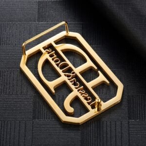 Handy Looking Custom Made To Order Waist Belt Buckle Piece For Men And Women Two English Letter Belt Buckle Piece Unisex Accessory Wears For Casual Kits And Fits