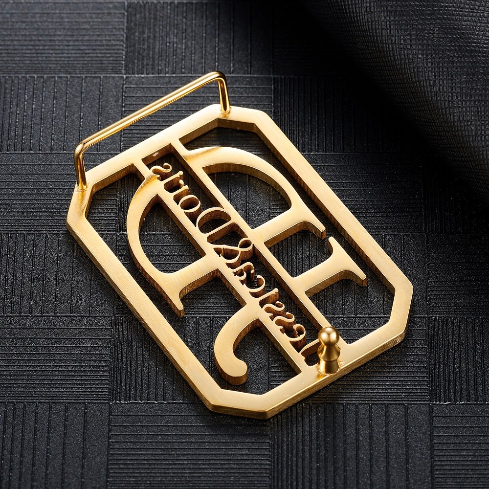 Handy Looking Custom Made To Order Waist Belt Buckle Piece For Men And Women Two English Letter Belt Buckle Piece Unisex Accessory Wears For Casual Kits And Fits