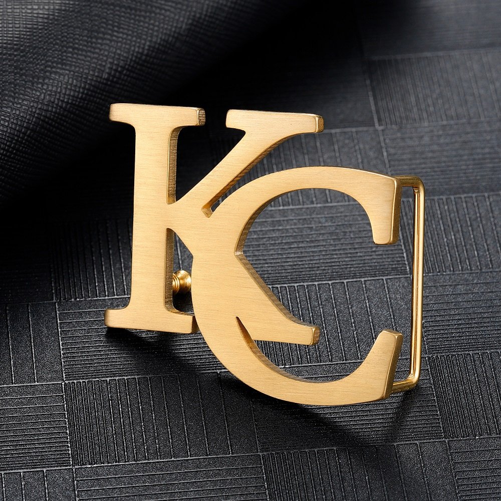 High-end Casual Wear Personalized Custom Pick Dual Letters Belt Buckle For Men Women Unique Suspender Wear Design Belt Buckle For Casual Outfits