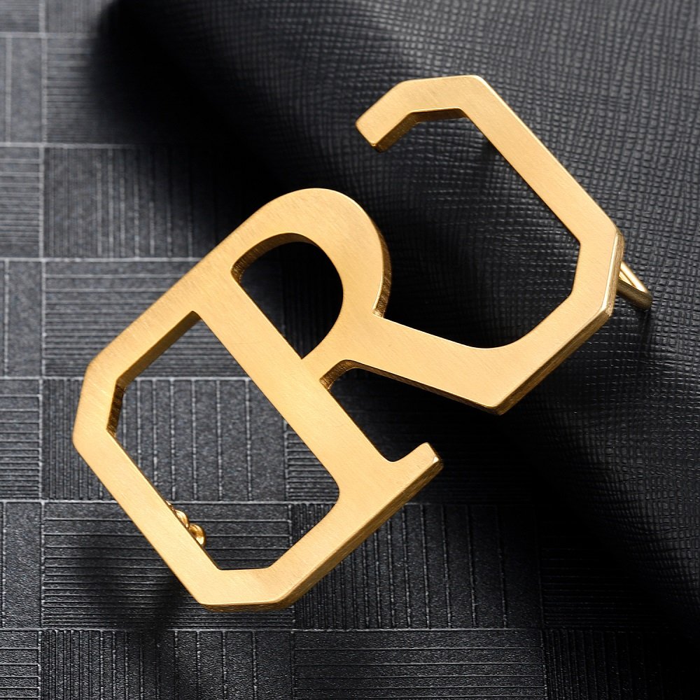 Personalized Single Letter Custom Made Belt Buckle High Quality English Initial Belt Buckle For Men Memorable Gift To Brother