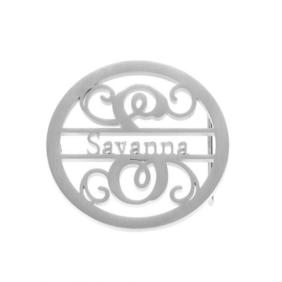 Silver Color Plated Custom Made High Quality Stainless Steel Waist Belt Buckles For Men Women Casual Belt Buckle With His Her Name Floral Design Emblem Shaped Belly Buckle For Fancy Party Wears