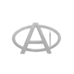 Silver Color Plated Premium Quality Shine Custom English Capital Letter Belt Buckle For Men Casual Wear Custom Made Men's Accessories For Personal Use Gift To Brother