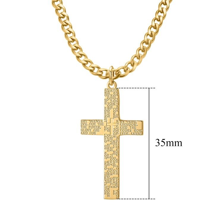 Black Silver Gold Rose Gold Christian Cross Pendant Necklace Minimalist Mat Frosted Looking Shine Necklace Christmas Gift Personalized Catholic Cross Jesus Necklace