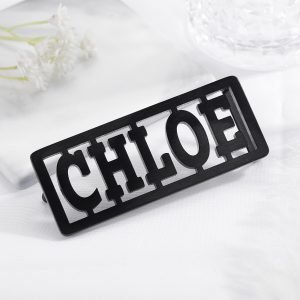 Custom Made Black Color Name Belt Personalized High Quality Name Belt Custom Waist Belt With My Name Block Letter Name Belt Buckle In Black Chloe Name Belt