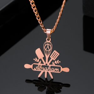 Rose Gold Color Plated Custom One Name Necklace Personalized Name Necklace For Women High Quality Crafted Name Necklace Made Of Premium Quality Stainless Steel Material