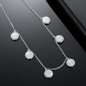 Crystal Inlaid Custom Made Simple Looking Rhinestone Name Necklace Personalized Jewelry For Women Bling Crystal Jewelry For Women's Casual Outfits High Quality Name Necklace For Women