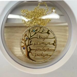 beceff family tree name necklace for women personalized jewelry necklace chain pendant round gift ideas