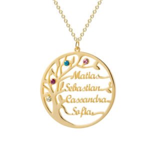 custom name family tree necklace for women mother grandma daughter sister love family gift ideas