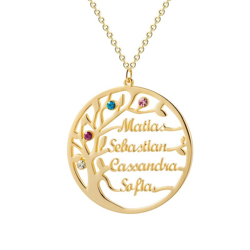 custom name family tree necklace for women mother grandma daughter sister love family gift ideas