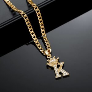 Bling Pendant Iced Out Custom Letter Pendant Necklace For Women High Quality Jewelry For Casual Outfits Party jewelry