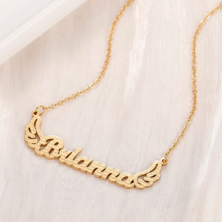 Minimalist Custom Name Necklace For Women Personalized Single Name Necklace Ladies Jewelry Unique Shapes New Design Uncommon Jewelry Design For Women
