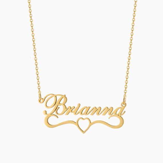 Love Heart Name Necklace