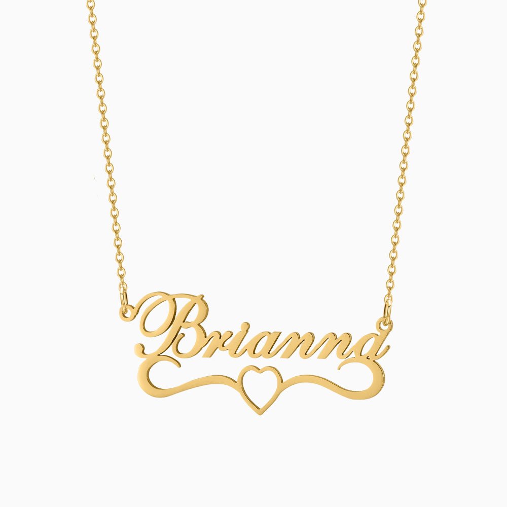 Love Heart Name Necklace