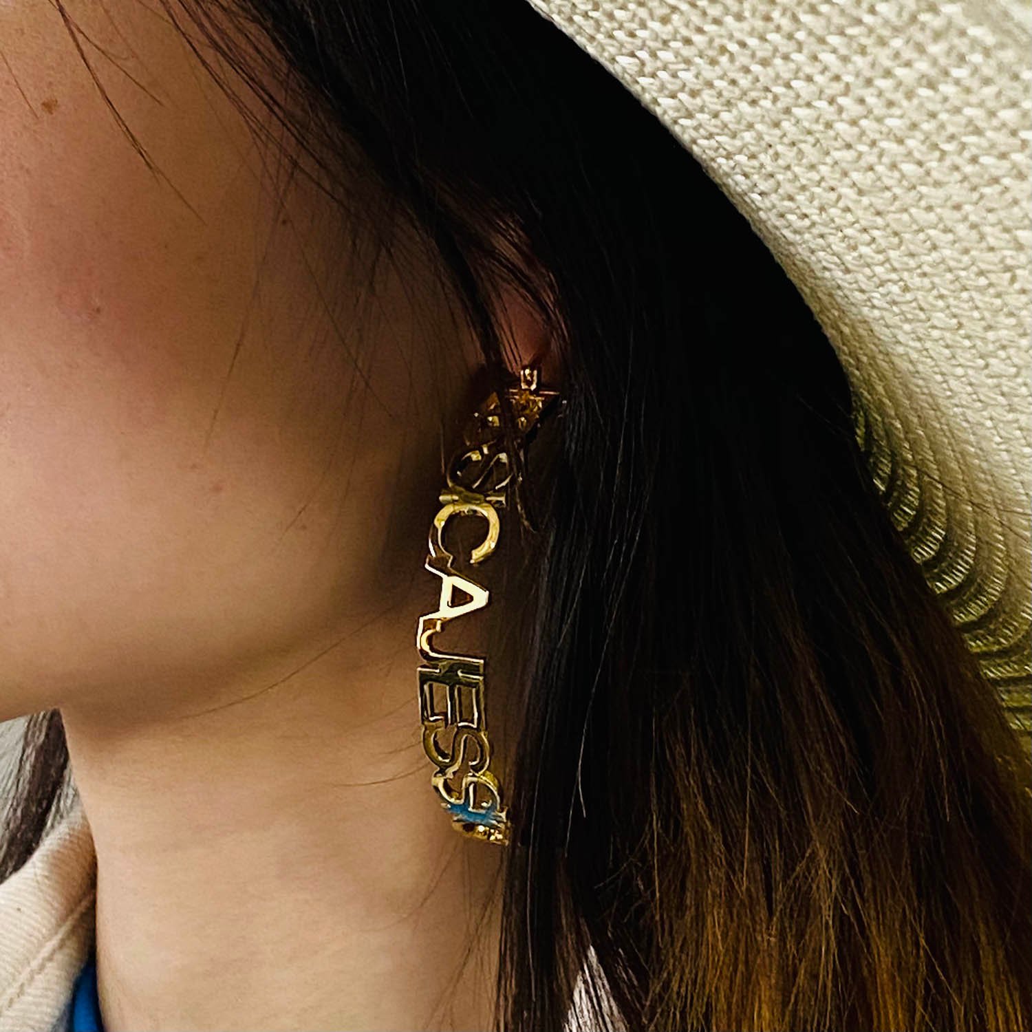 personalized custom hoop name earrings for birthday anniversary christmas gifts
