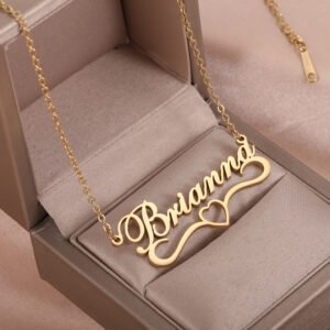 personalized heart love custom name necklace for women gift ideas for christmas anniversary birthday