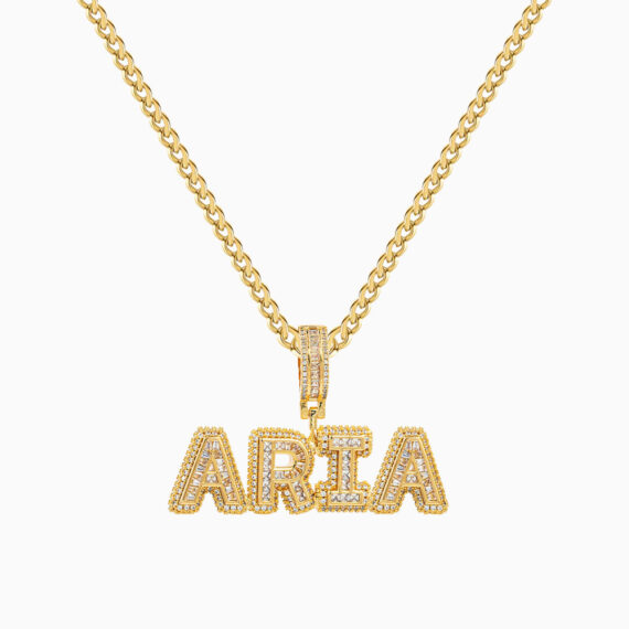 Unisex Premium Bling Name Necklace