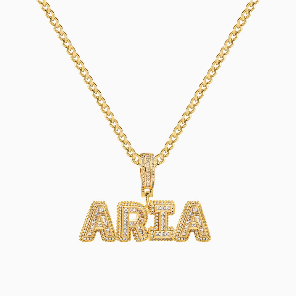 Unisex Premium Bling Name Necklace