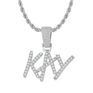 personalized custom name necklace for women and men with hip hop crystal bling pendant