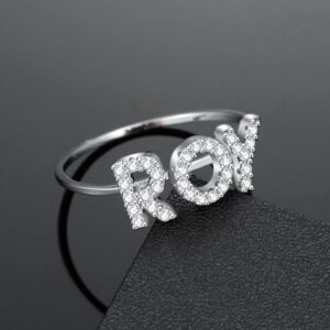 Personalized unisex custom name ring for men and women