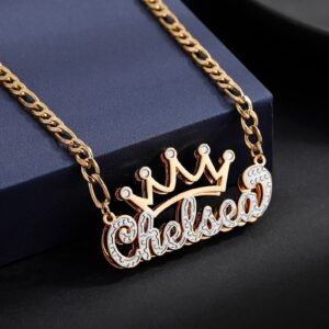custom crown design name pendant design
