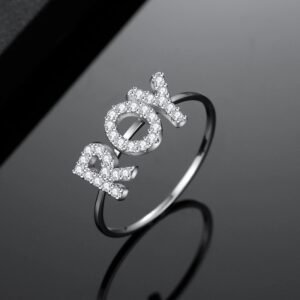 customizable name ring design