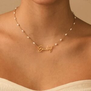 Personalized Script Handwriting Cursive Name Necklace
