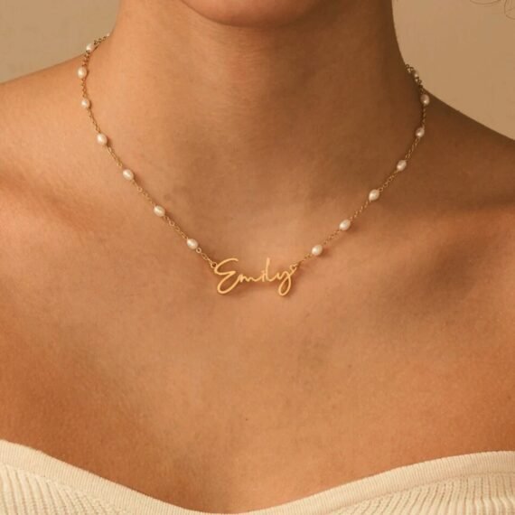 Personalized Script Handwriting Cursive Name Necklace
