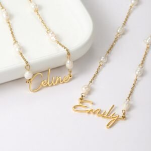 Script Handwriting Cursive Name Necklace