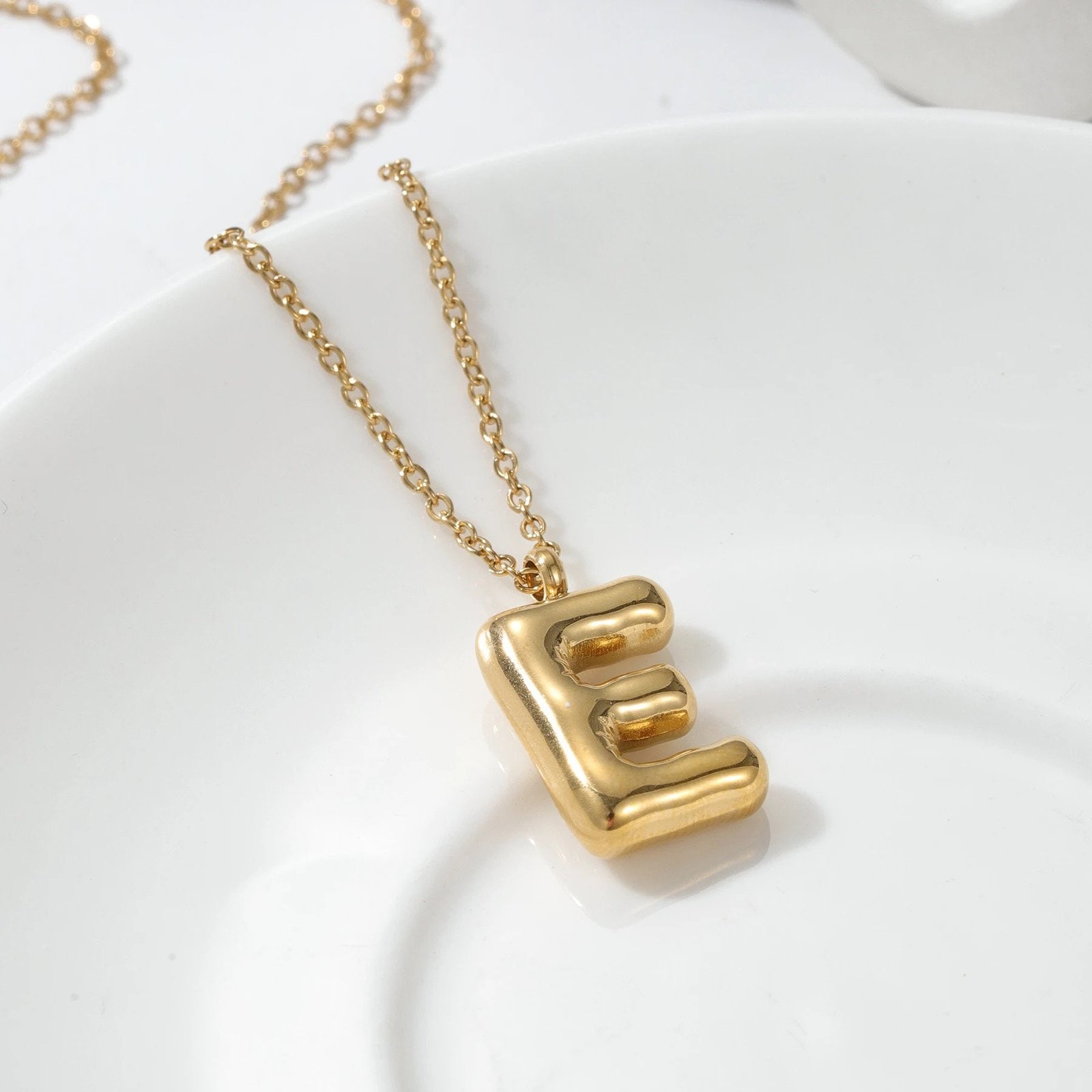 Personalized 3D Letter Necklace, Custom Bubble 3D Initial Charm, 3D Letter Necklace, Bubble Name Necklace, Personalized Jewelry, Gift For Her 6