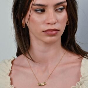 Bubble Letter Name Necklace 5