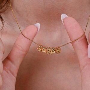 Bubble Letter Name Necklace 7