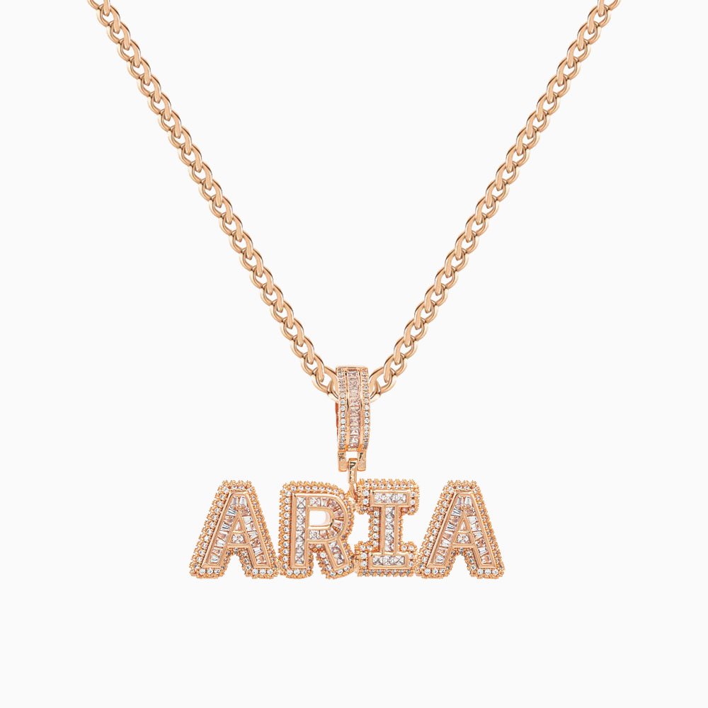 Unisex Premium Bling Name Necklace - Image 12