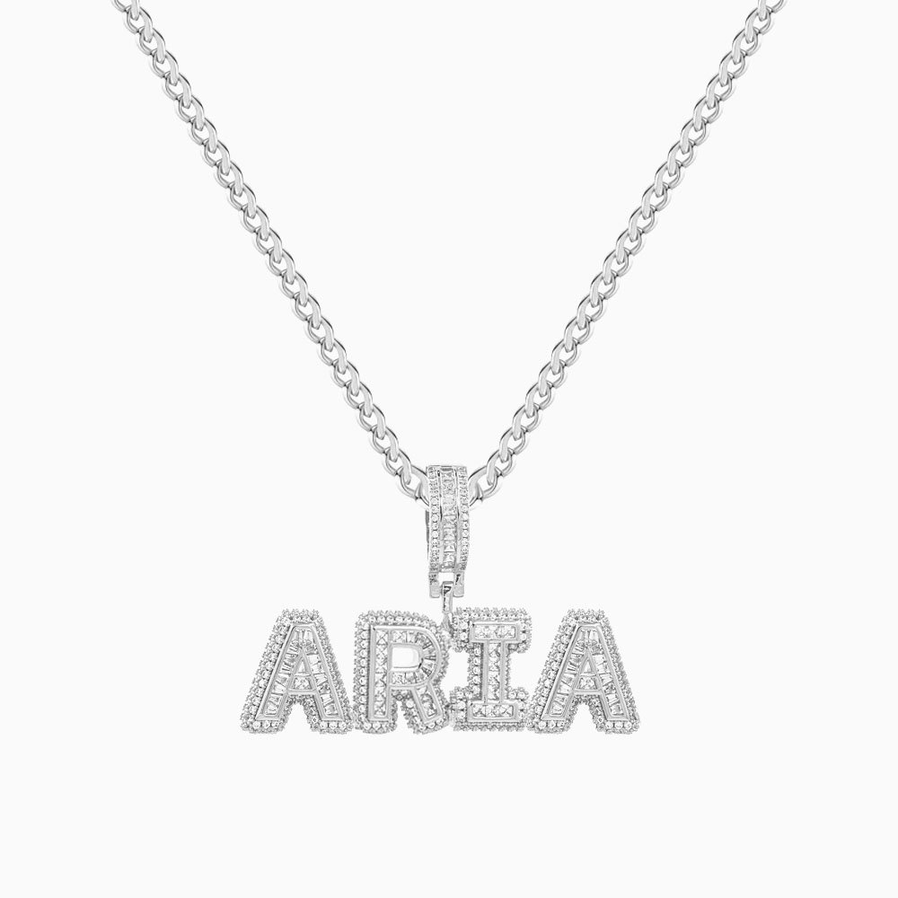 Unisex Premium Bling Name Necklace - Image 13