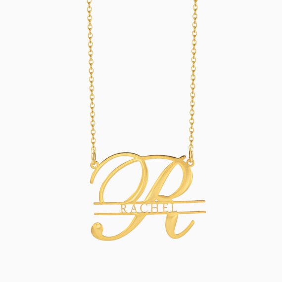 Big Initial Name Necklace