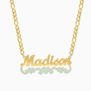 Hearts Pendant Name Necklace