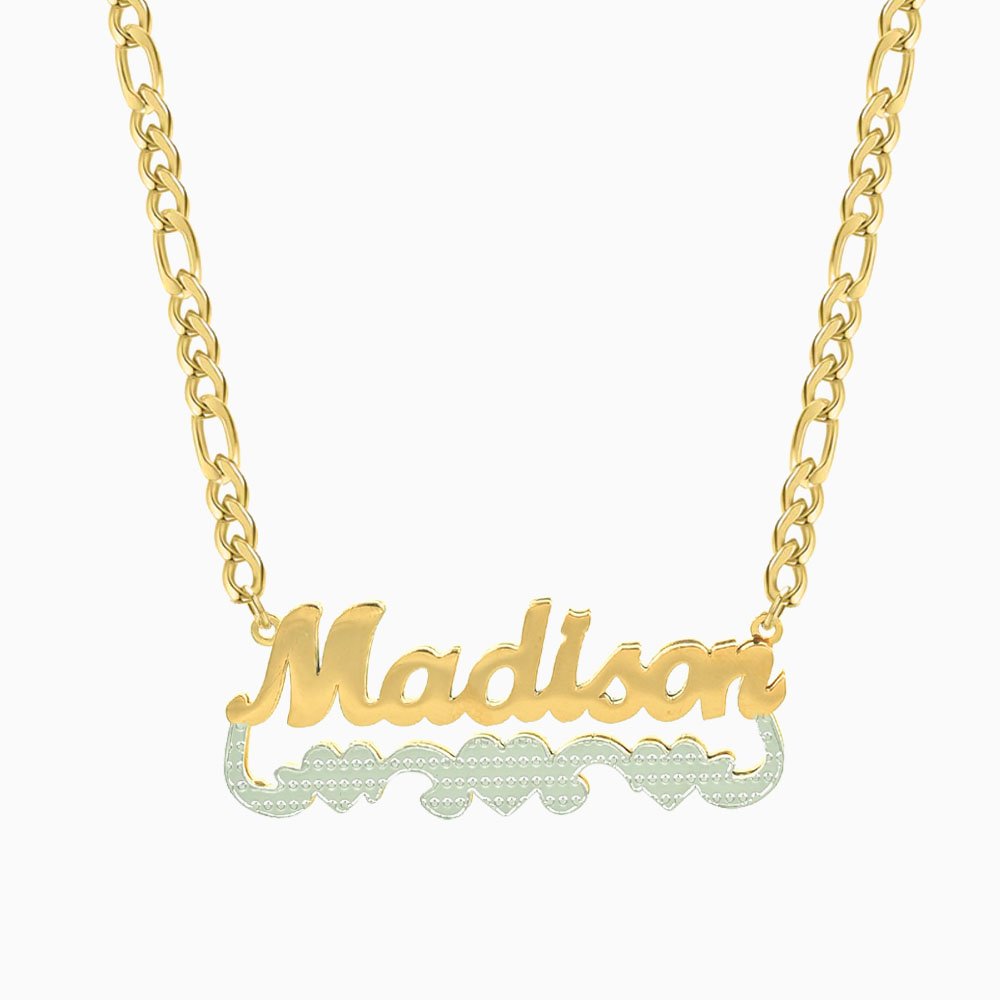 Hearts Pendant Name Necklace