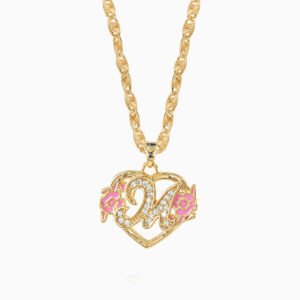Love Initial Letter Necklace
