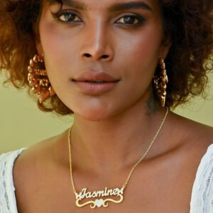 Sparkling Butterfly Heart Name Necklace with Custom Personalized Name for Women Birthday Gift 3
