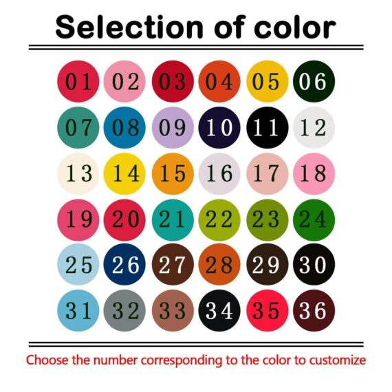 Bubble Necklace Color Chart